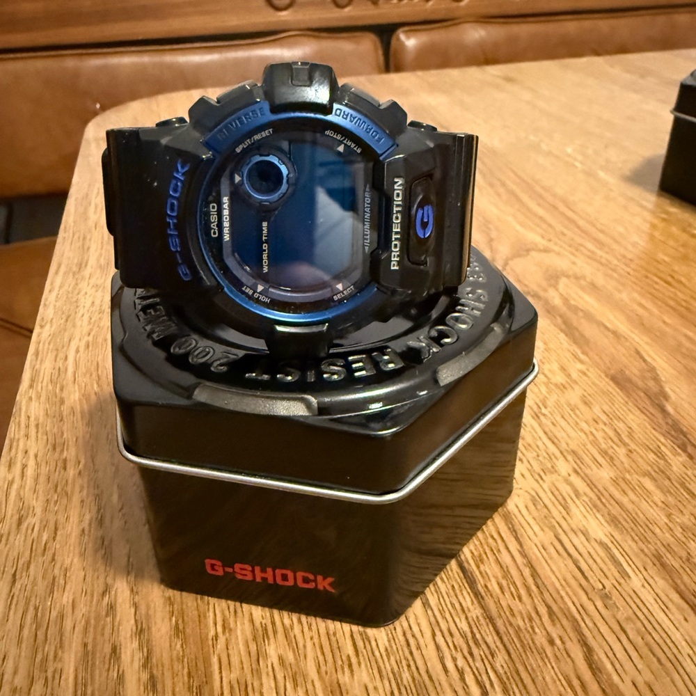 G-Shock Dual-Tone Black and Blue Watch